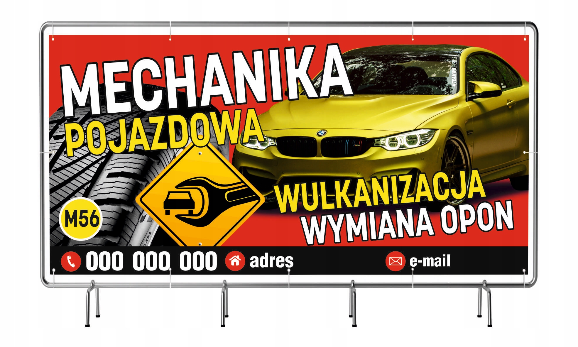 BANER REKLAMOWY 2x1m Gotowe wzory
