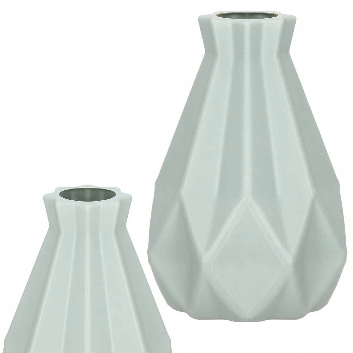 WAZON PLASTIKOWY NIETŁUKĄCY MIĘTOWY SKANDYNAWSKI NA KWIATY NOWOCZESNY Marka Springos