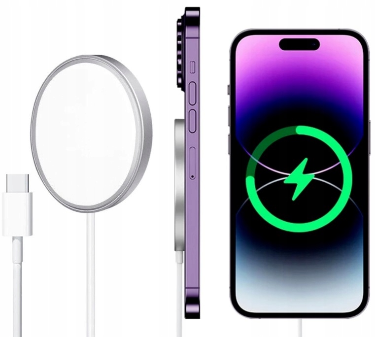 

Ładowarka Indukcyjna Iphone X 11 12 13 14 Magsafe