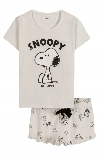 Dámské Pyžamo Snoopy Be Happy Pejsek Sladký XL