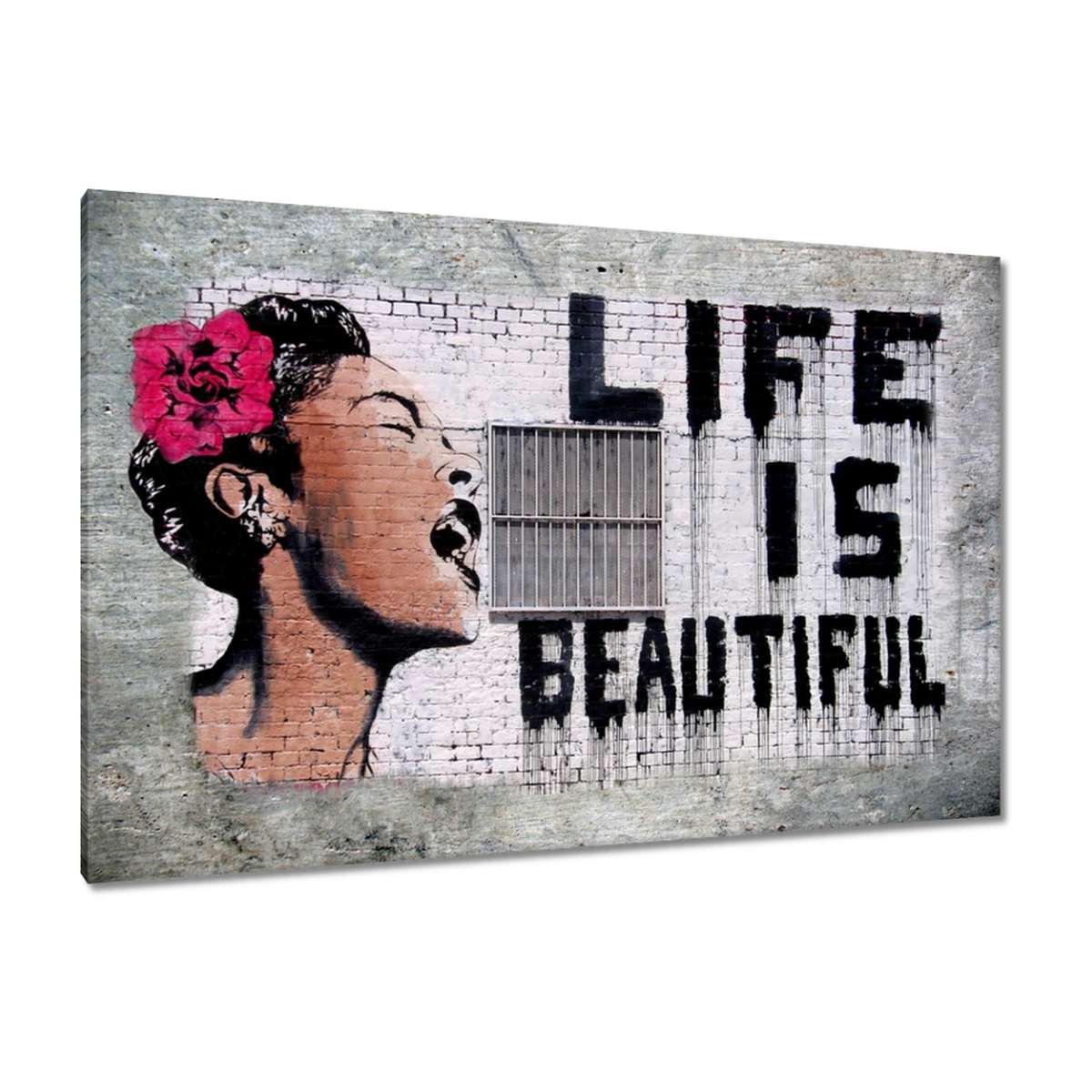 Obrazy 120x80 Life is Beautiful Banksy