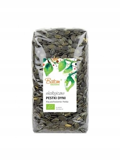 2x Batom Dýňová semínka tmavě zelená ekologická Bio 1 kg Batom