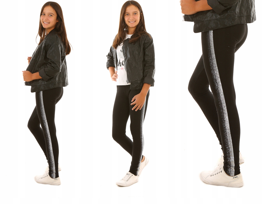 

Leginsy z Lampasem, getry - 128 Kropek