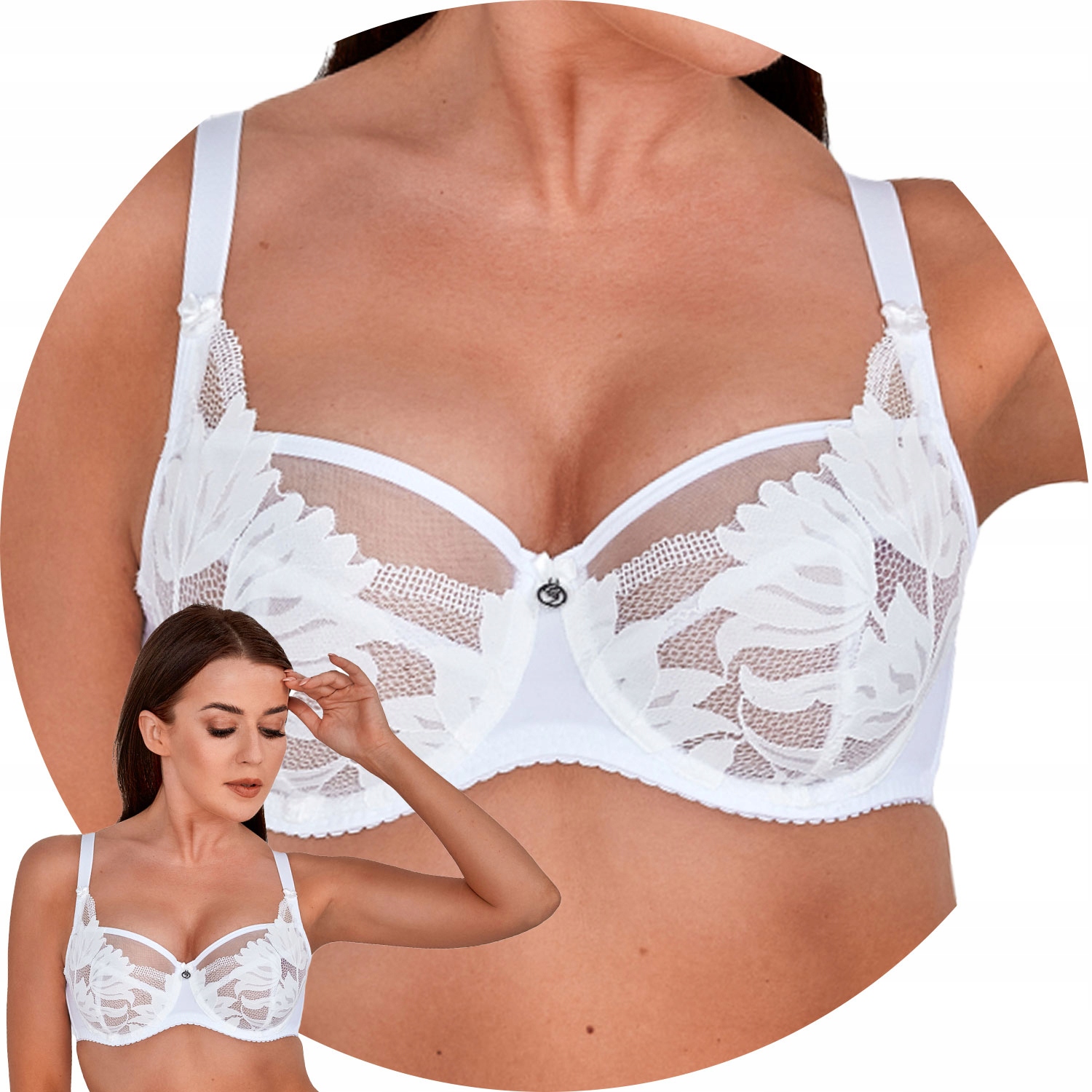 Gaia 1135 Podprsenka měkká bílá 80E