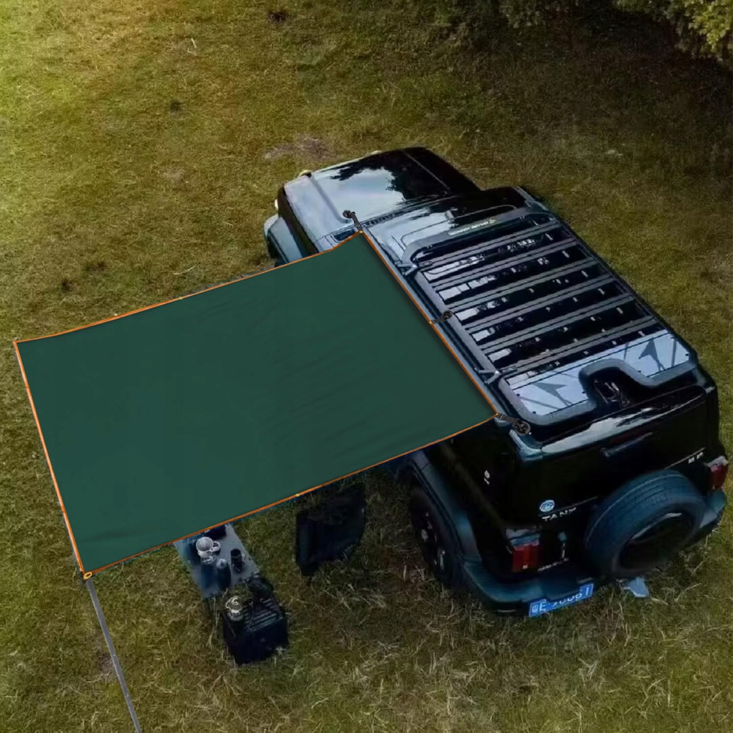 TOP LANDER Duży Wodoodporny Namiot Campingowy Zestaw Zadaszenie Aluminiowe — miniatura 2