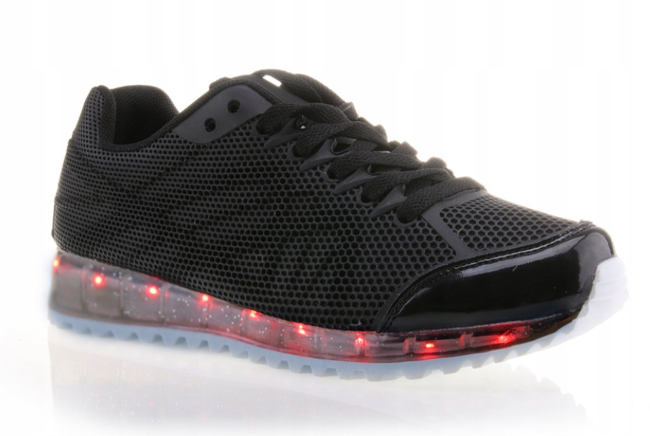 

Swiecace Buty Led Czarne Ledowa Podeszwa ! Usb 39