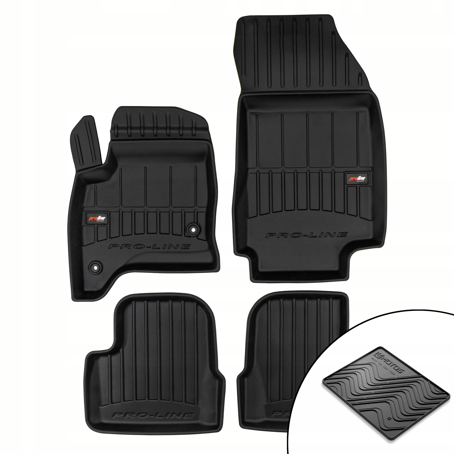 3D gumové rohože Jeep Avenger od roku 2023 rohož zdarma