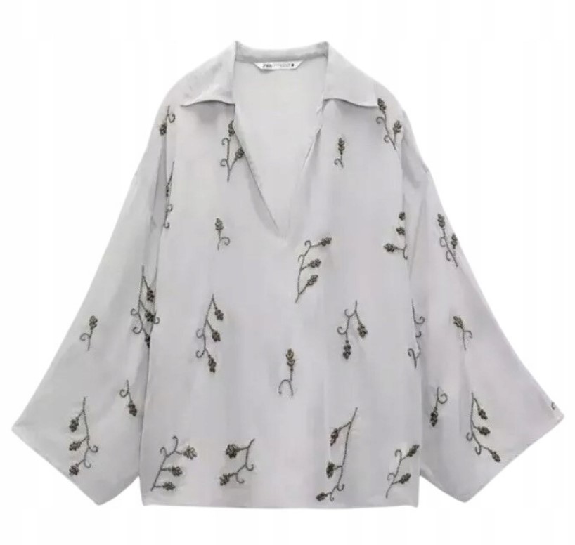Zara Dámská Halenka S Výšivkou Jewel vel. XL