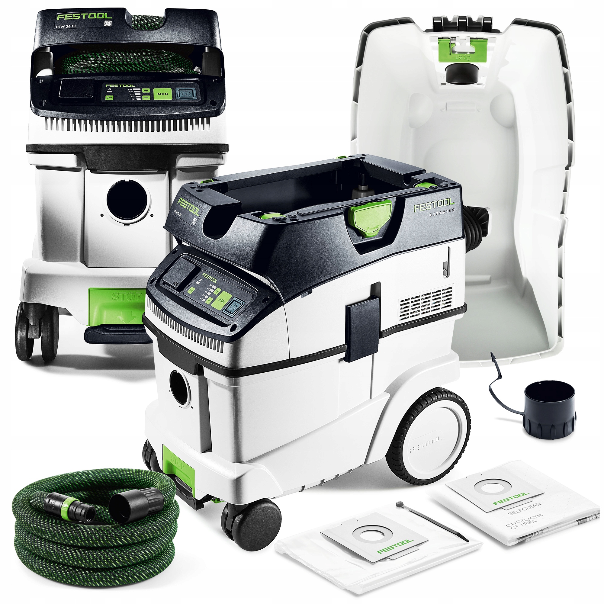 Festool Odkurzacz Ctm 36 Ei Ac Mocny Wąż Ssący Worek Selfclean 577856