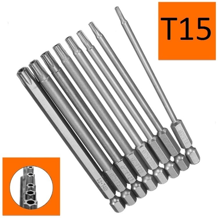 

Bity długie Torx T15x100mm