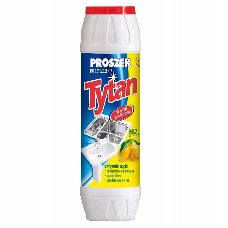 

Tytan Proszek do czyszczenia 500g Cytrynowy