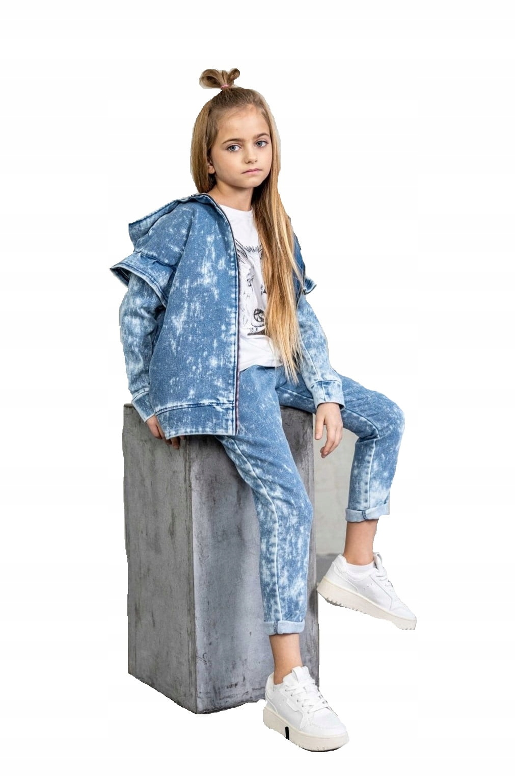 

Spodnie jeansowe niebieskie Mash Mnie 116 122