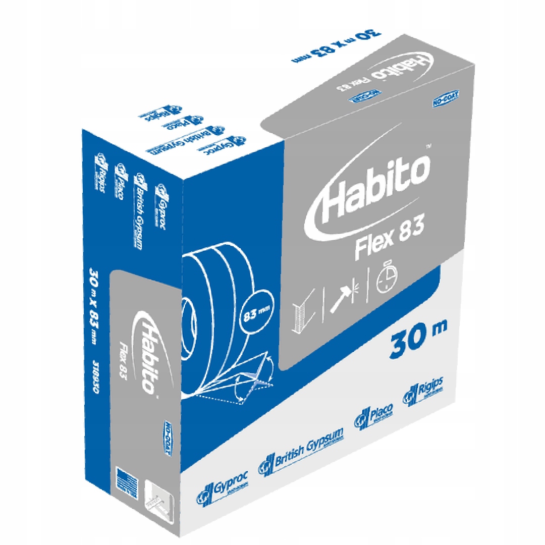 Taśma narożnikowa Rigips HABITO No-Coat 83mm X 30M Kod producenta No-Coat 83mm X 30M