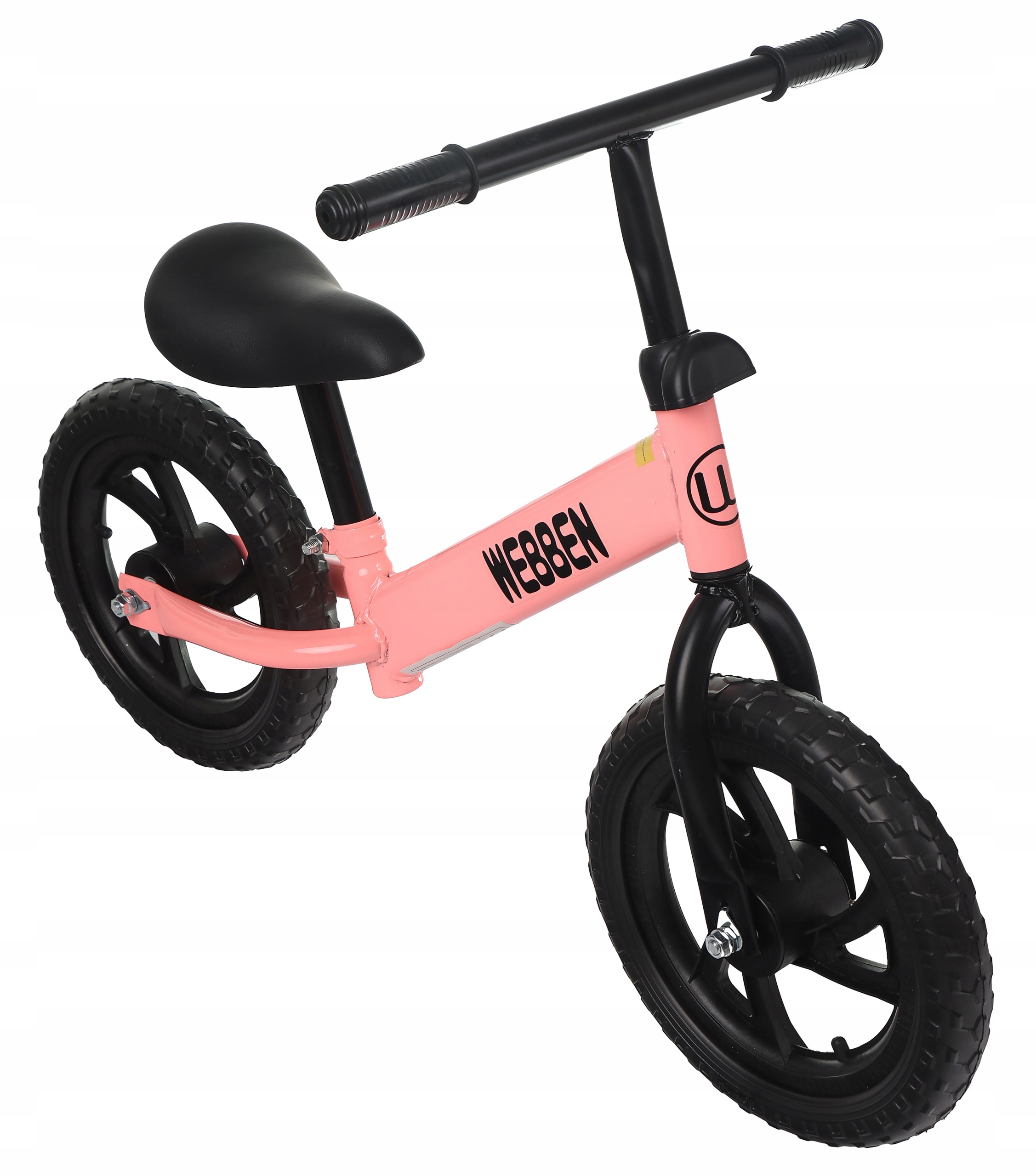 Różowy Bardzo lekki Rower biegowy dla dziewczynki Webben 12" Model Webben