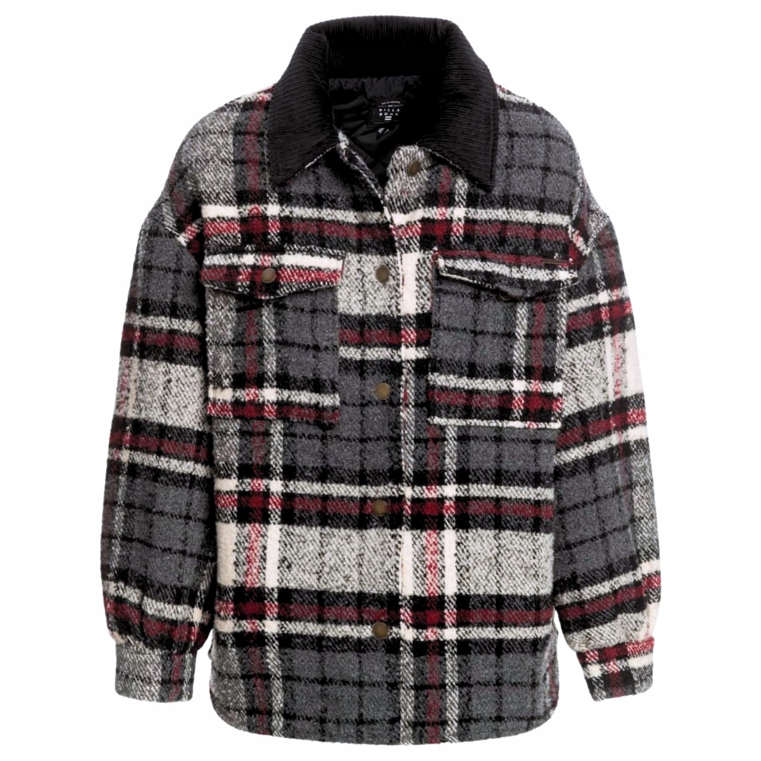 Dámská podzimní/zimní zateplená přechodná bunda Billabong s kostkovaným vzorem vel. M