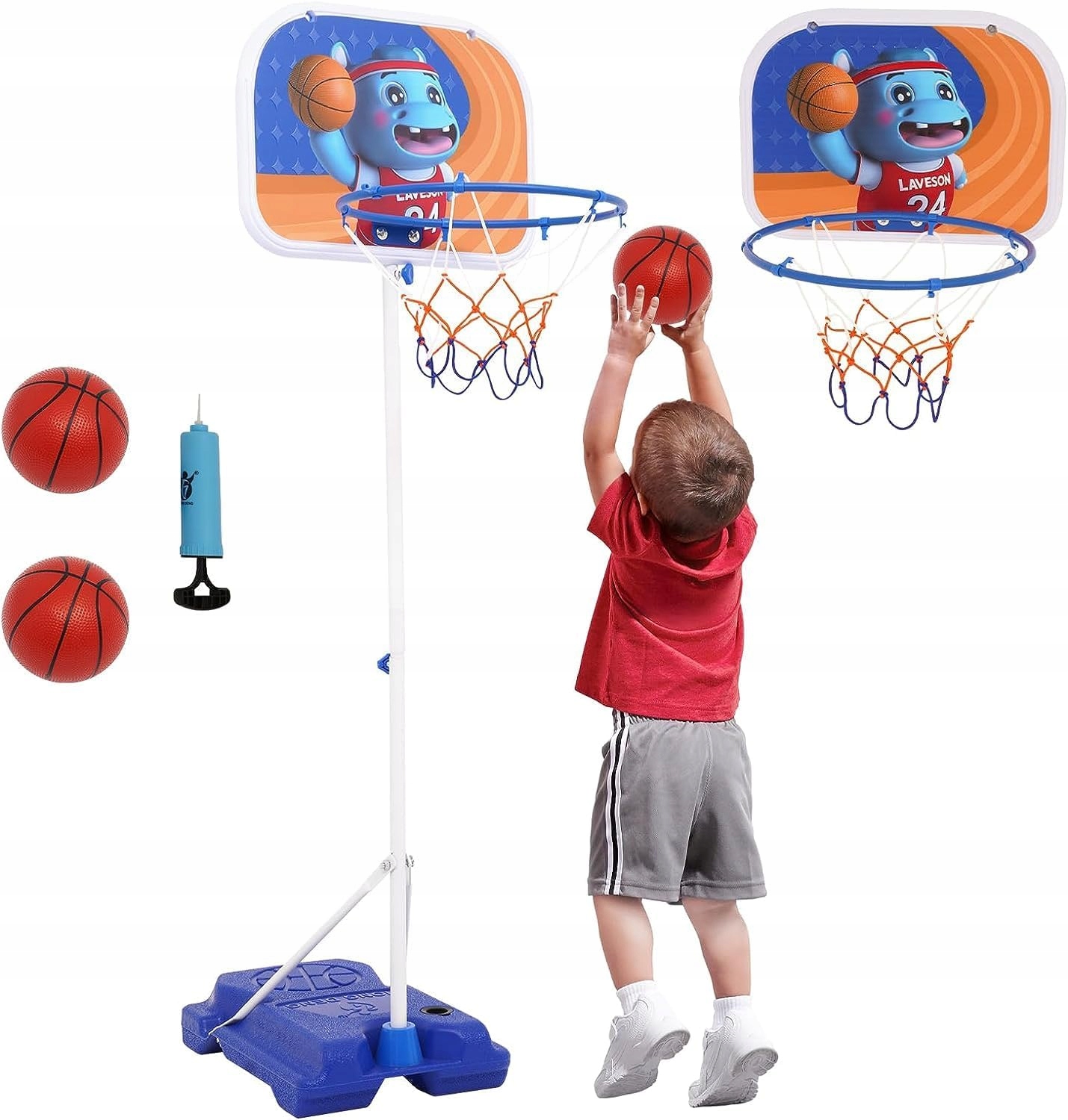 Kosz Do Koszykówki Dla Dzieci Regulowany 2W1 170 CM