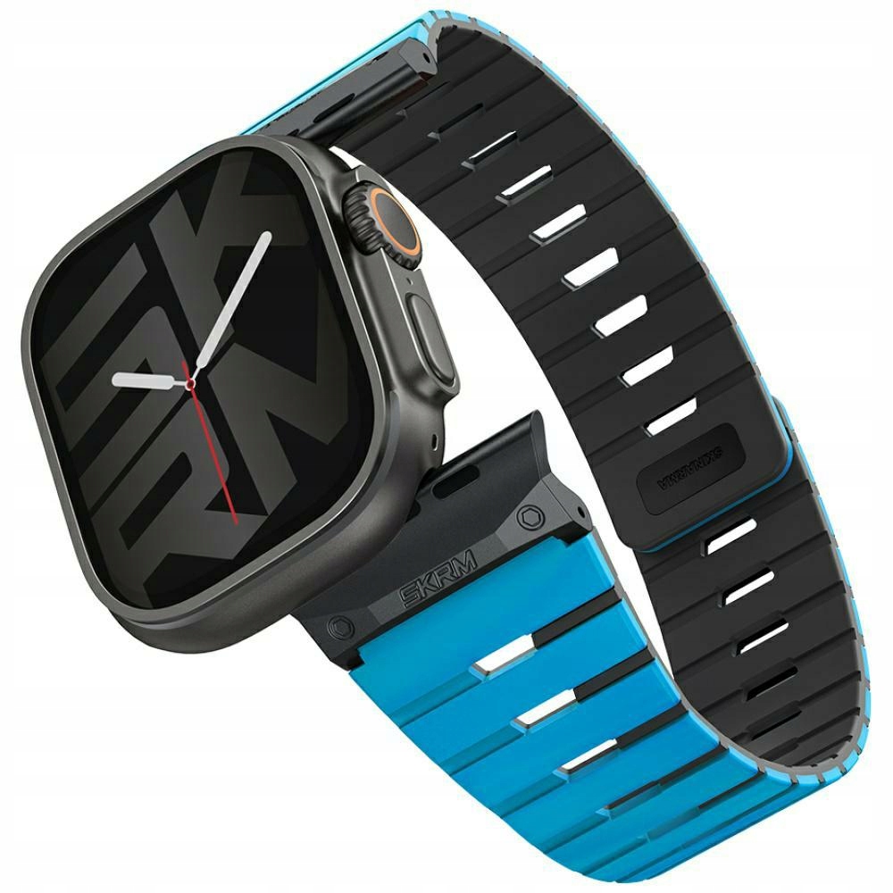 Pásek Skinarma Gemini pro Apple Watch 49/46/45/44 mm, modrý