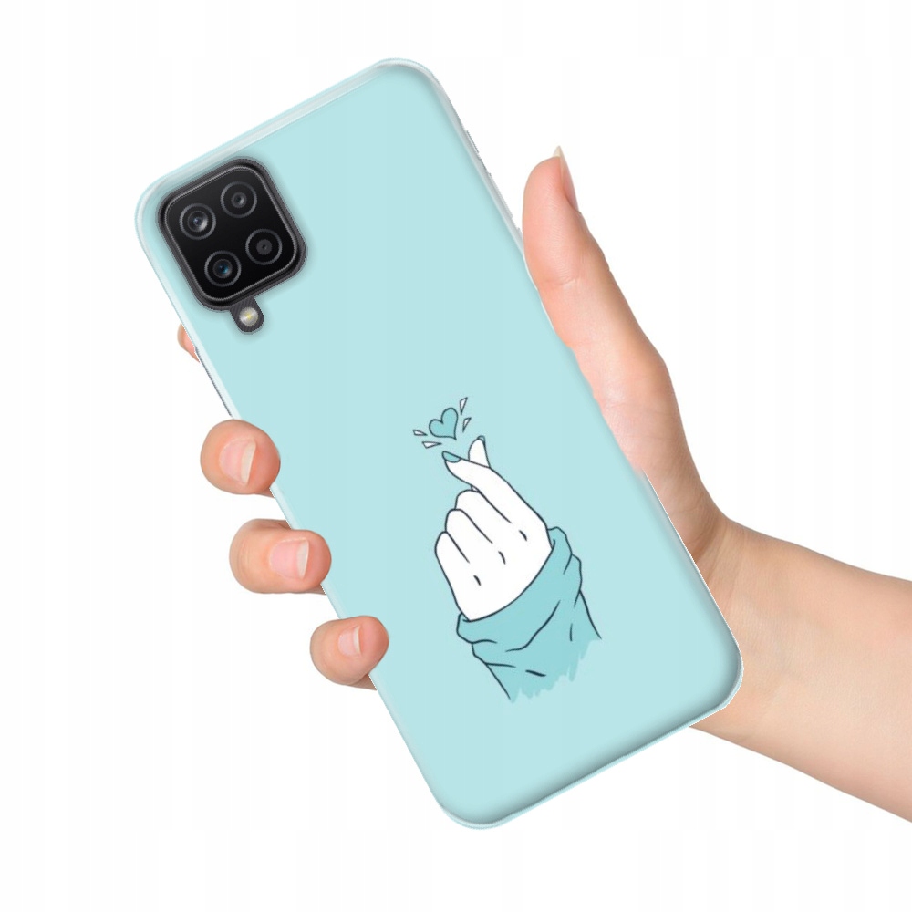 

Etui do Samsung Galaxy A12 wzory niebieskie guma