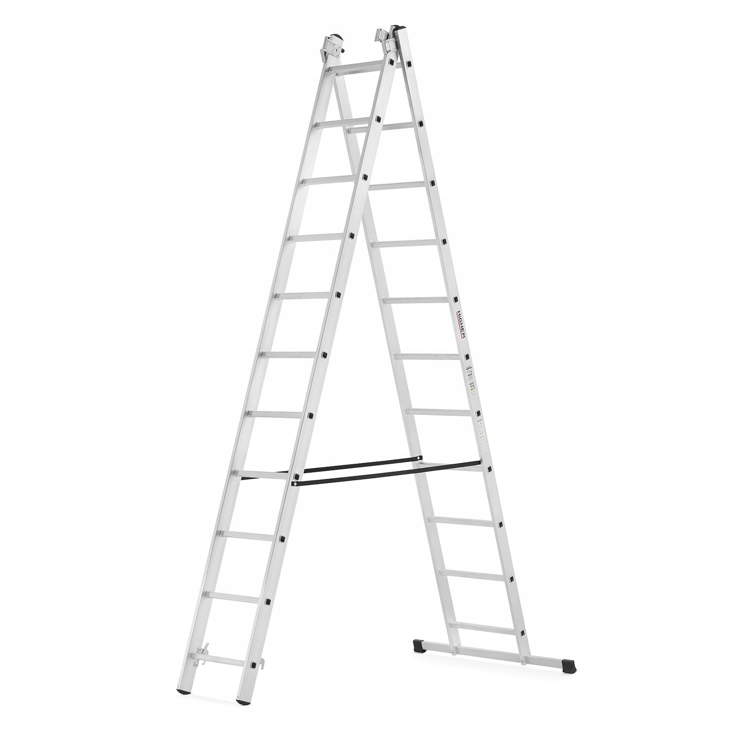 Drabina aluminiowa wielofunkcyjna z adaptacją na schody 3x11 HIGHER 150kg — 8