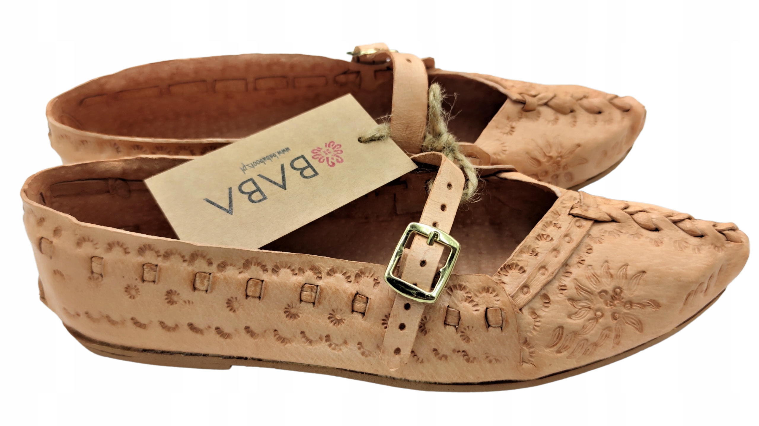 BABA KIERPCE GÓRALSKIE DAMSKIE SKÓRA NATURALNA 37 Marka BABA