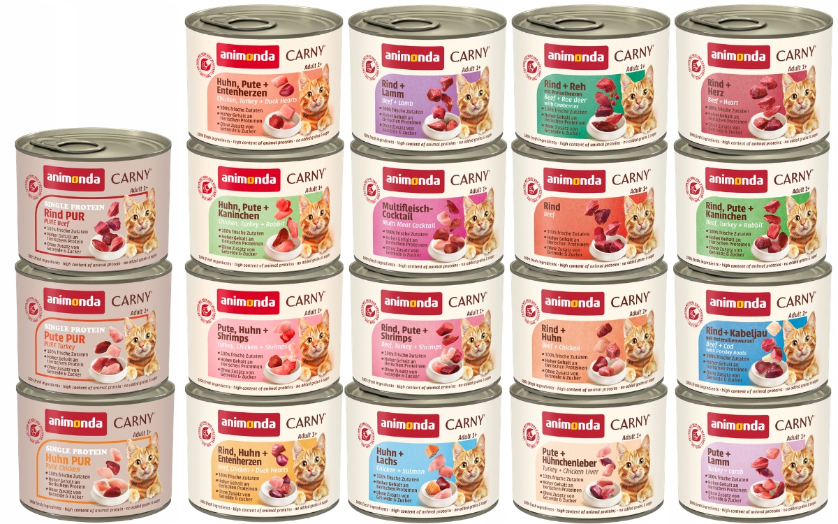 Animonda Carny Adult puszka Zestaw 19x200g – MIX 19 smaków