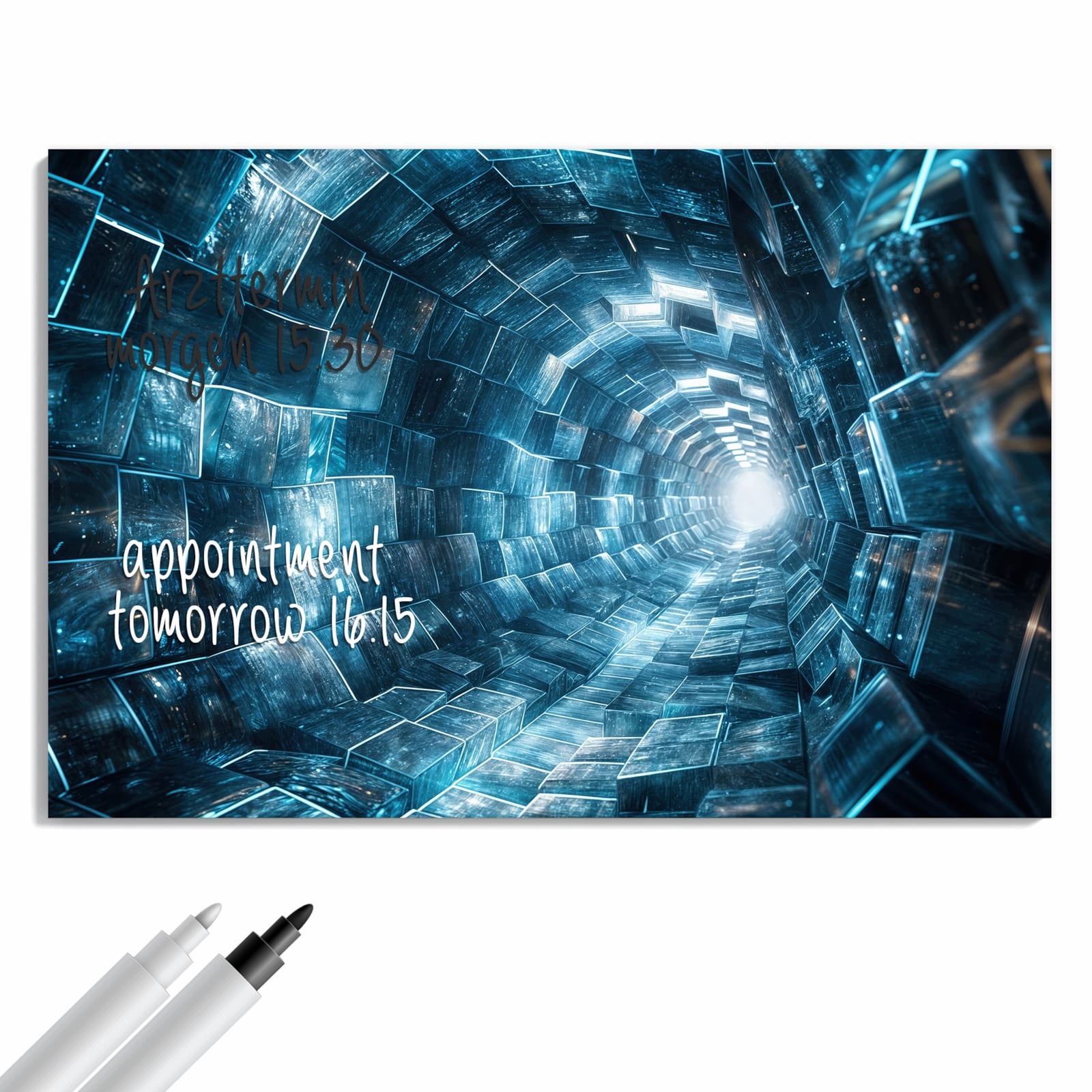Magnetická tabule Futuristický Tunel 60 × 40 cm