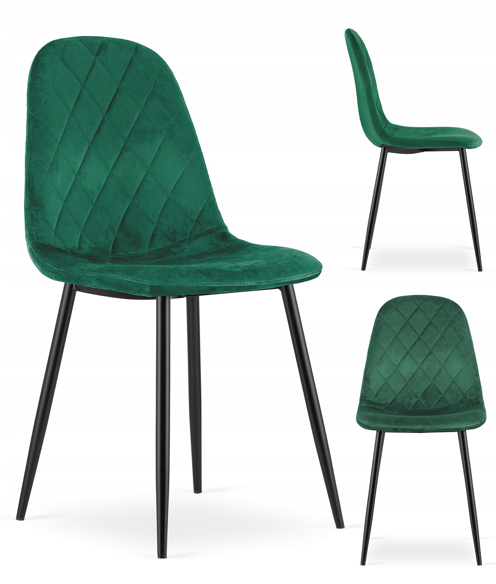 Krzesło Tapicerowane Welurowe Velvet Do Salonu Kuchni Jadalni Luka