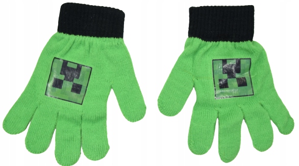 

Rękawiczki dziecięce Minecraft Zielone