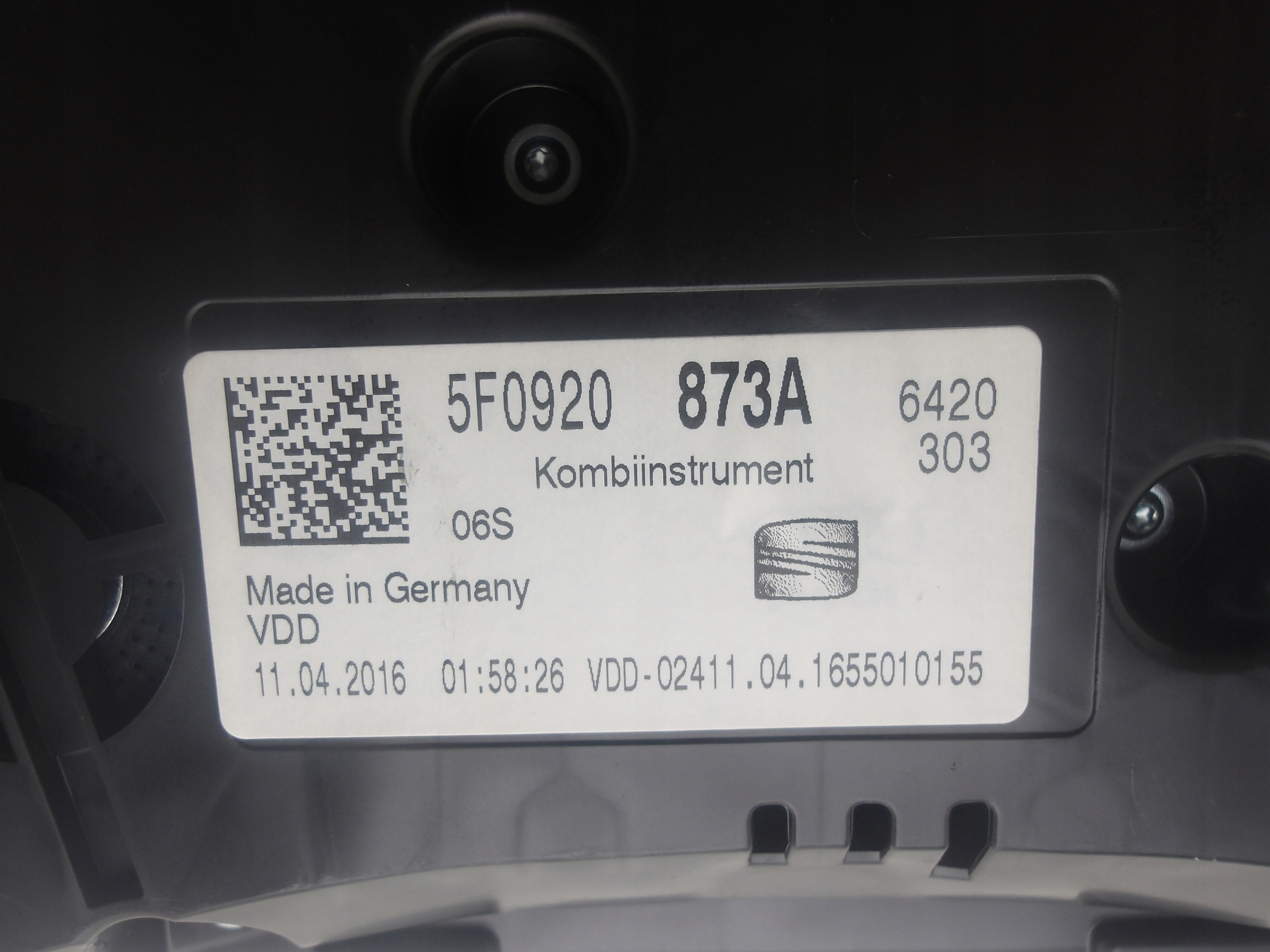 SEAT LEON III 5F 12-20 2.0 TDI dials dials 5F0920873A EUROPA OE