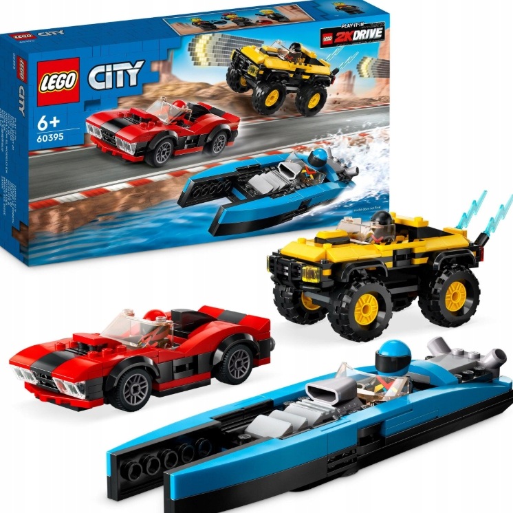Klocki Lego City 60395 Wielki Zestaw Wyścigowy