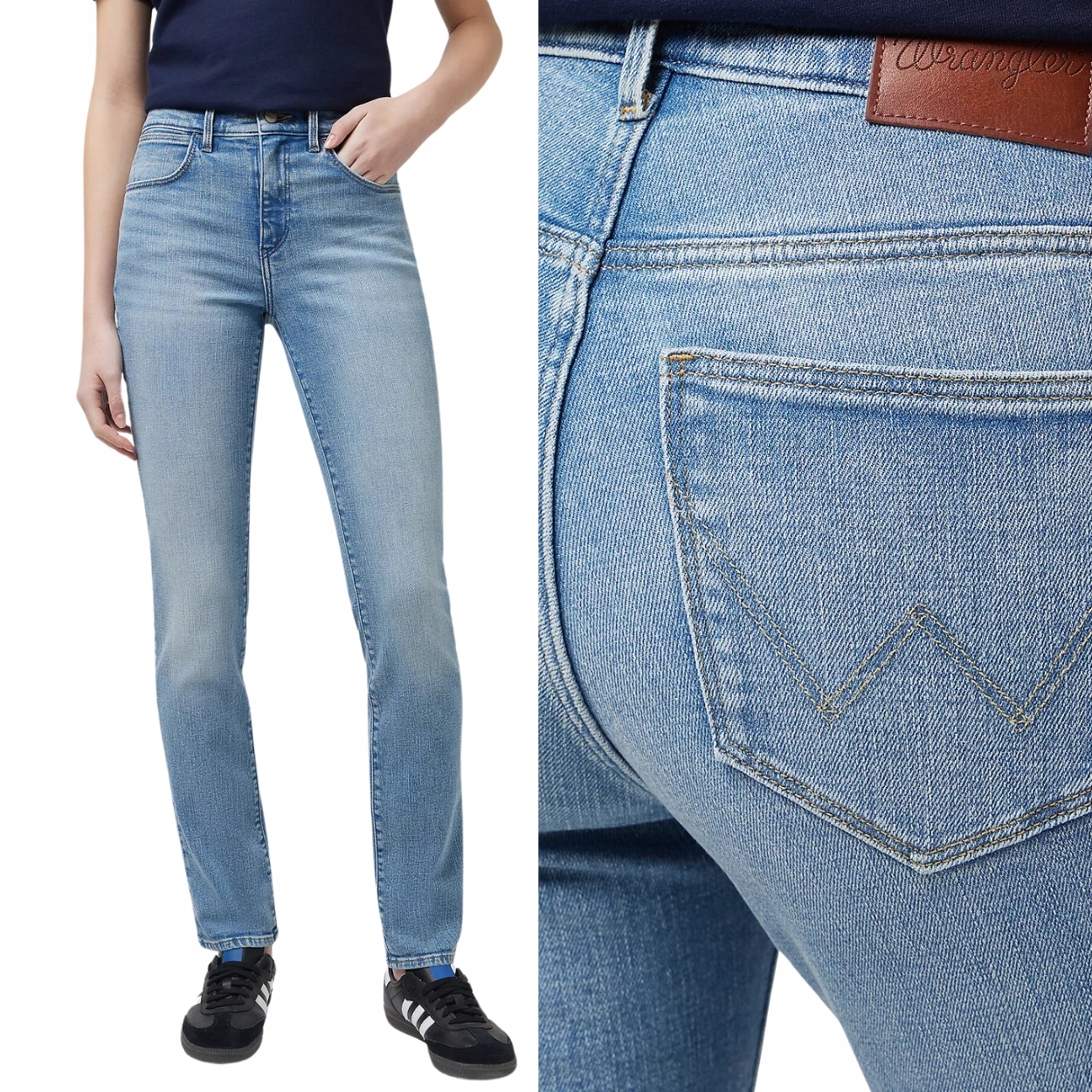 Wrangler Slim South letní rovné dámské vysoké džínové kalhoty W27 L32