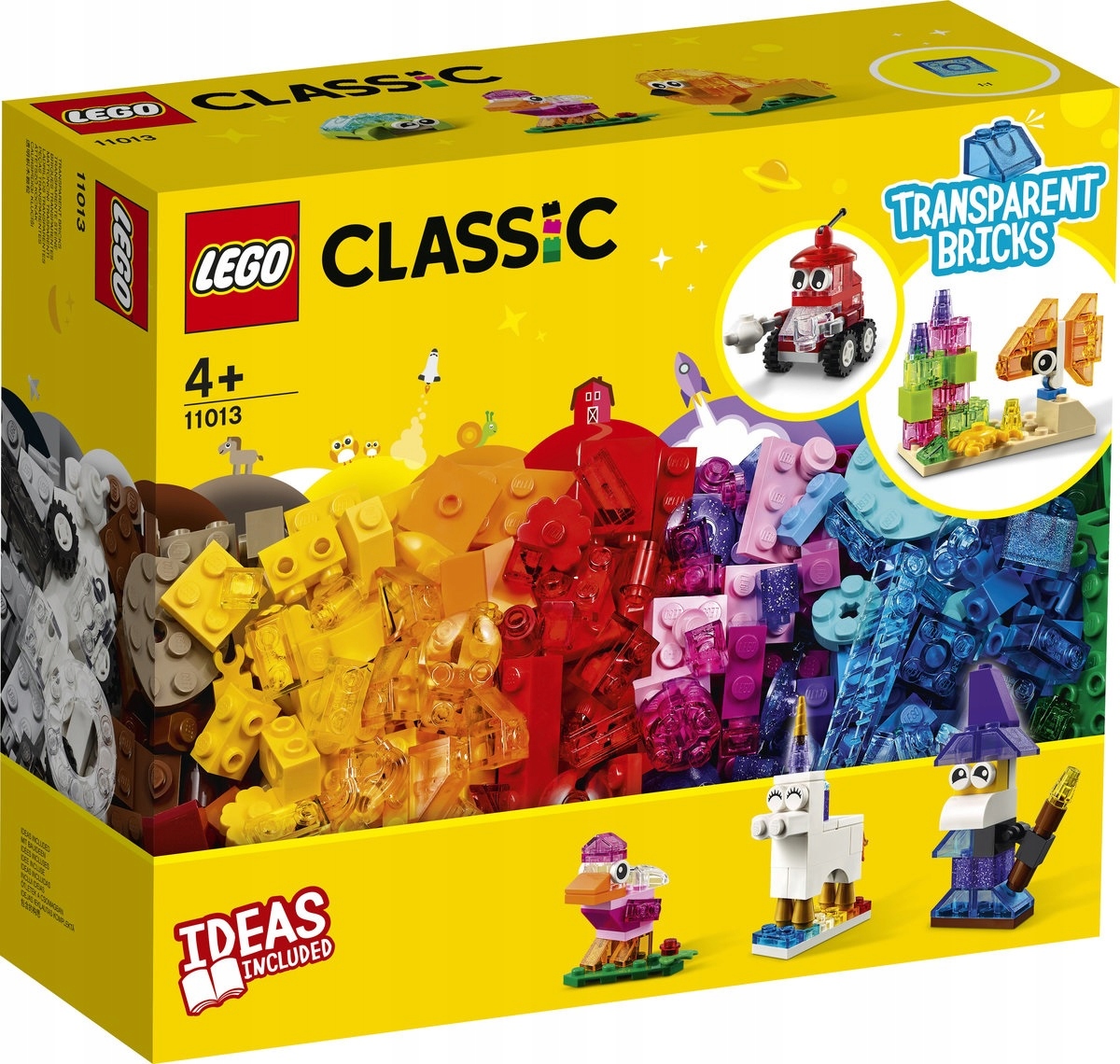 Kreativní Lego Classic průhledné stavebnice 11013