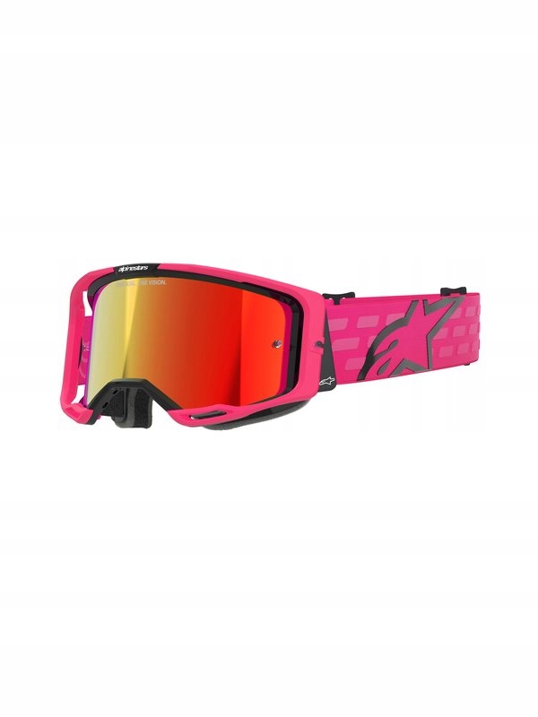 Okuliare Na Cross Quada Alpinestars Vision 8 Corp Pink Mirror Red
