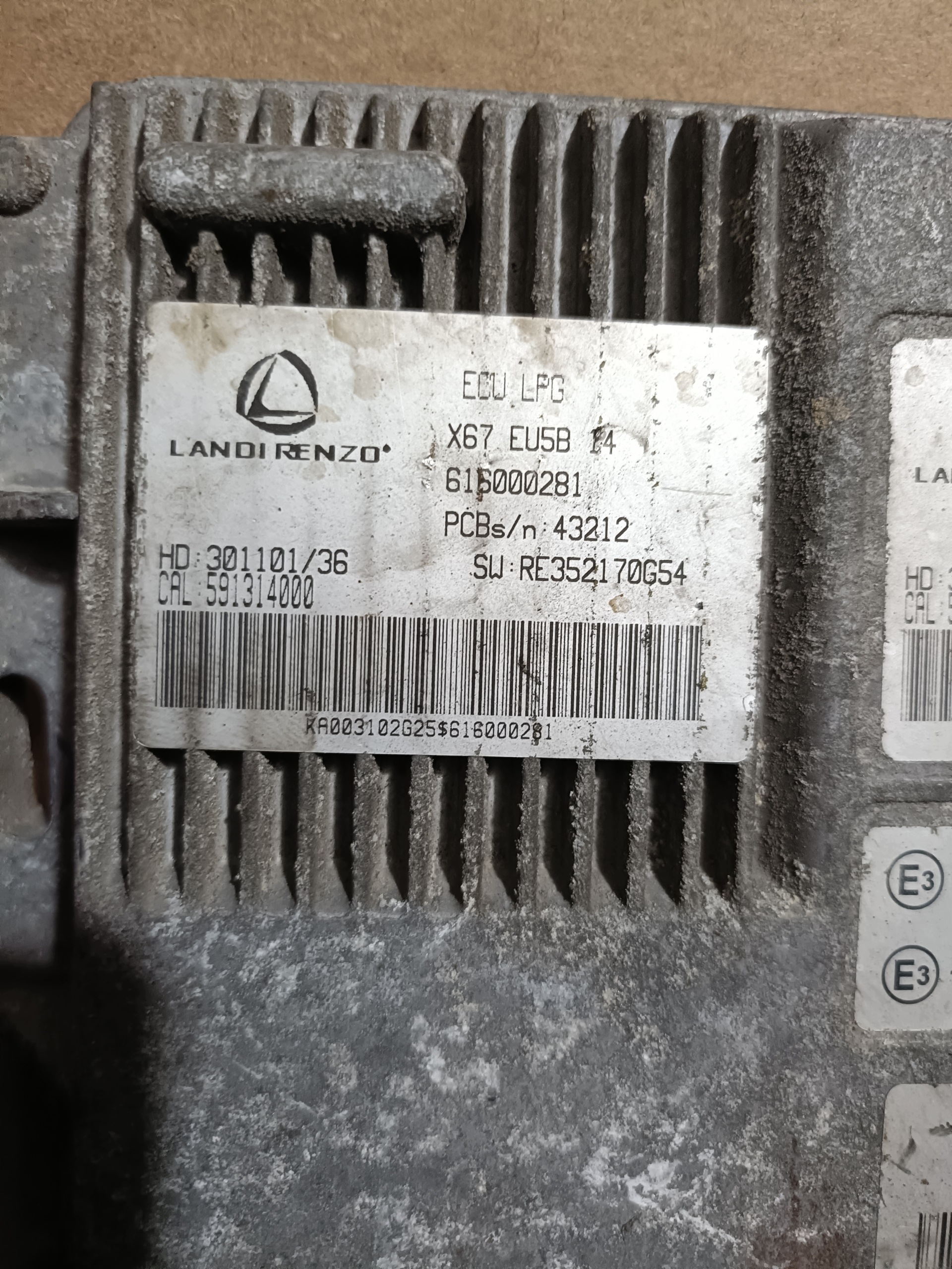 Unité de contrôle Landi Renzo Dacia 616000281