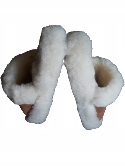 BAMBOSZE CIEPŁE WEŁNA RUNO SKÓRA GÓRALSKIE*37*PL Marka inna