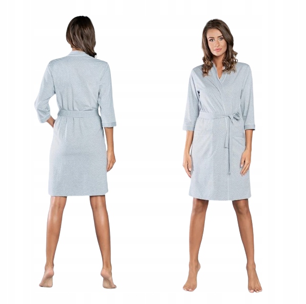 KOSZULA DO KARMIENIA CIĄŻOWA SZLAFROK KOMPLET