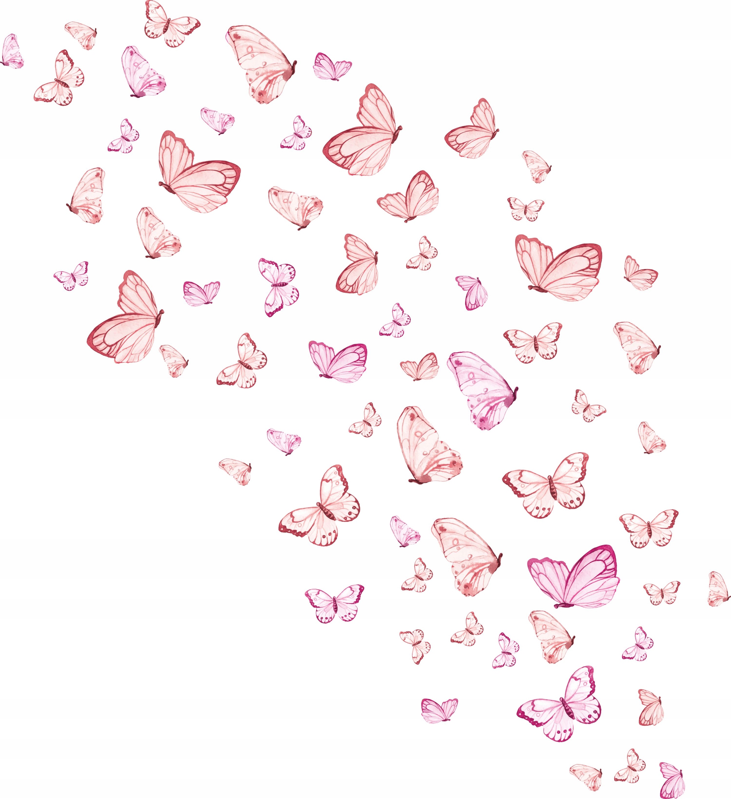 

Naklejki dla dzieci Zestaw Motylki Pastelowe