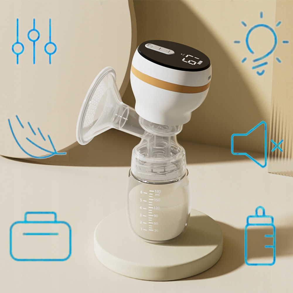 ELEKTRYCZNY LAKTATOR PIERSI CICHY LAKTATOR PIERSI BEZ BPA 180ML 4 TRYBY LCD EAN (GTIN) 792136457628
