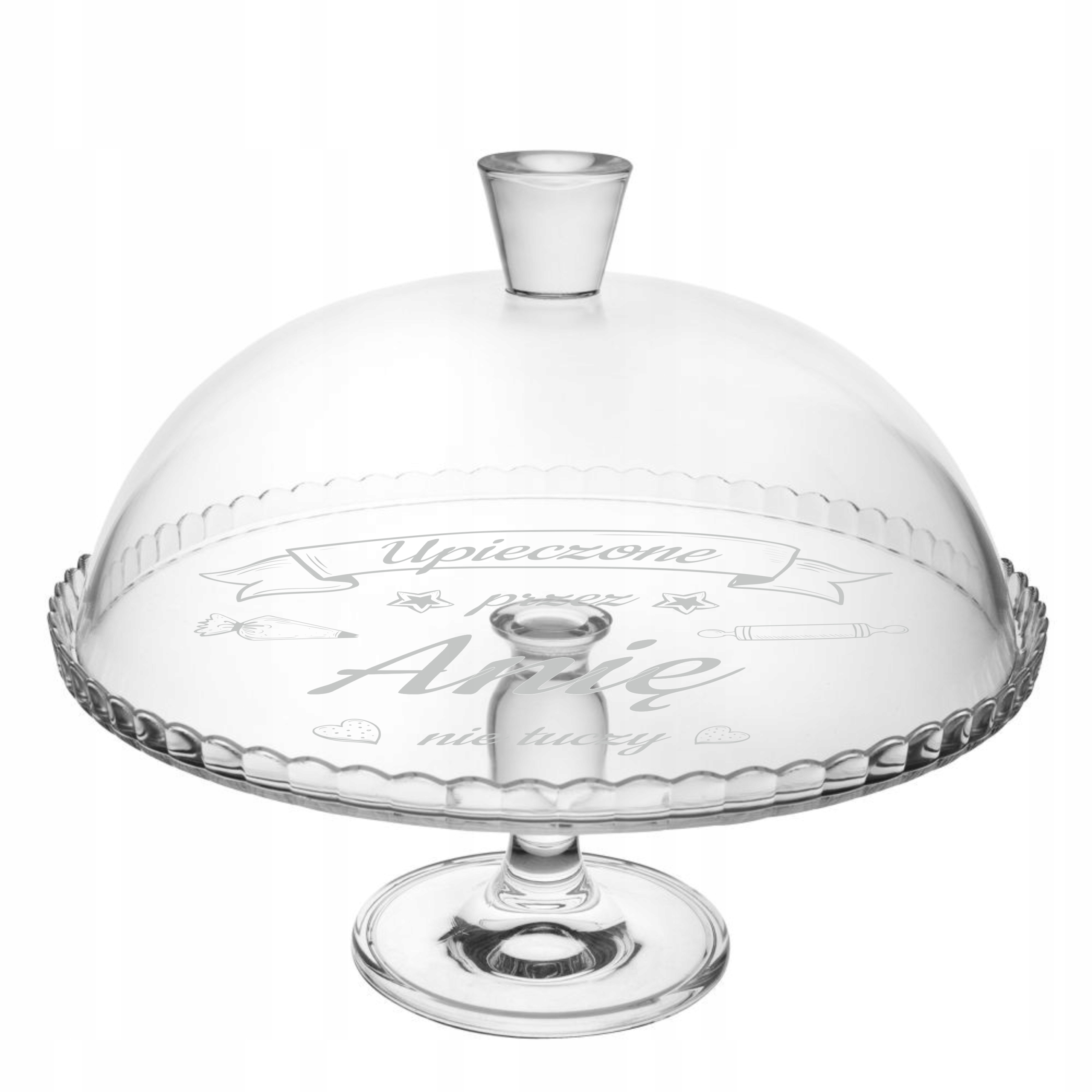 PATERA NA CIASTO Z GRAWEREM GRAWER SZKLANA EAN (GTIN) 5061145059105