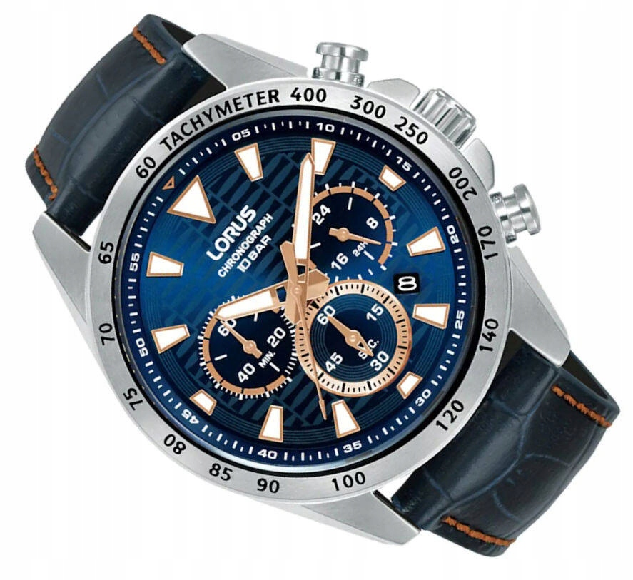 Ocelové Pánské Vodotěsné Sportovní Hodinky Lorus Chronograf RT359KX9 100M