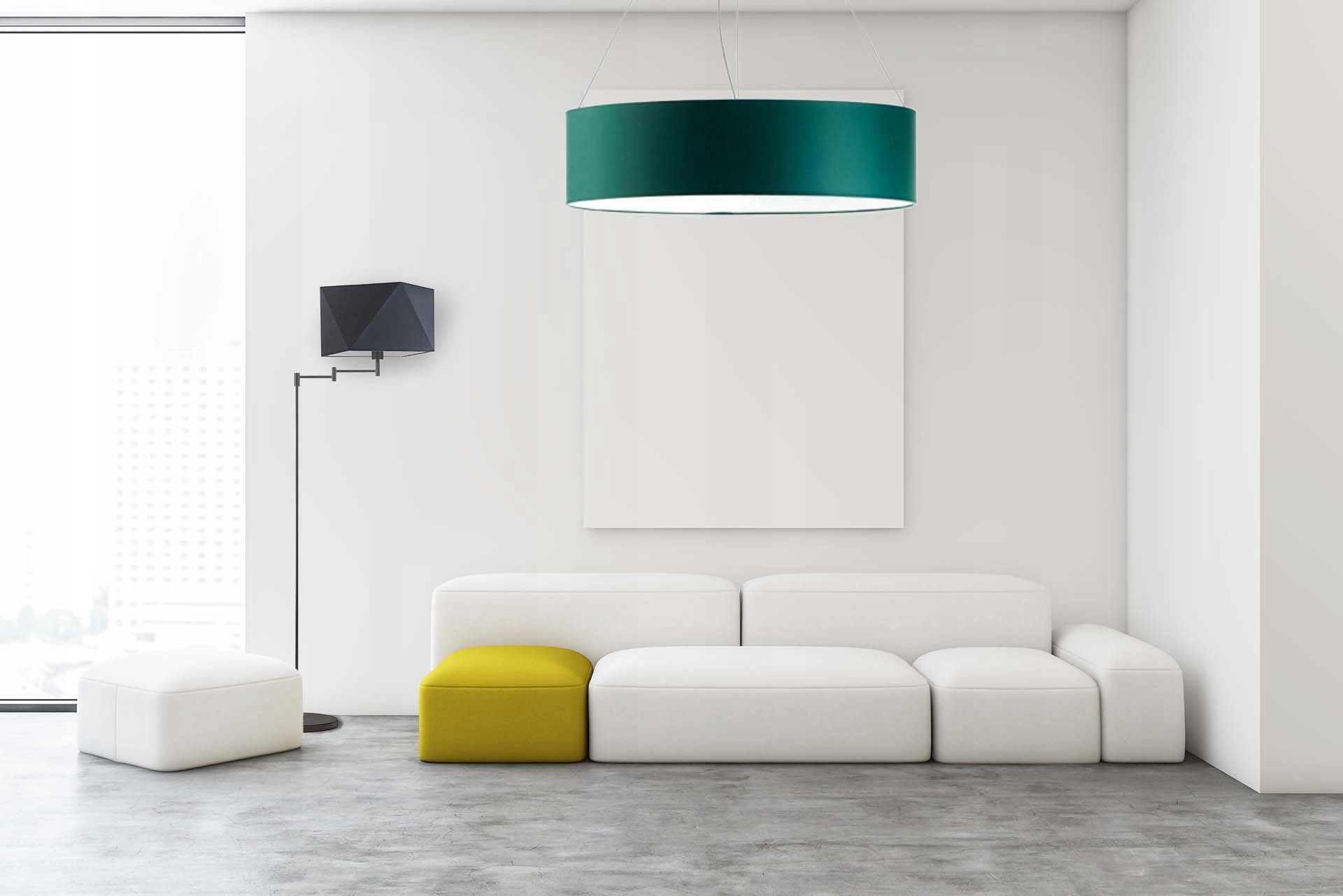 Abażur szary modny stylowy popularny walec klosz E27 80cm Rodzaj abażur