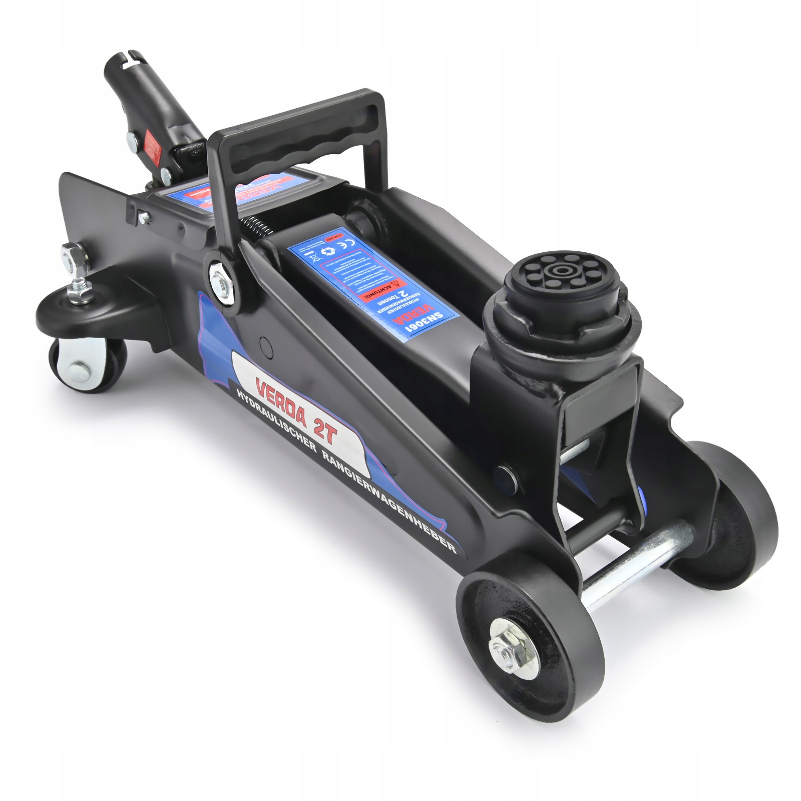 PODNOŚNIK SAMOCHODOWY HYDRAULICZNY WARSZTATOWY ŻABA 2T LEWAREK W WALIZCE Marka Verda