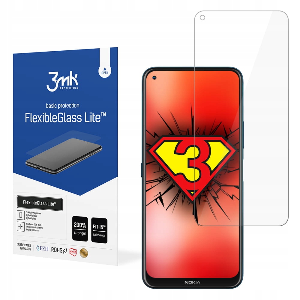

Szkło hybrydowe do Nokia 8.3 - 3mk Glass Lite