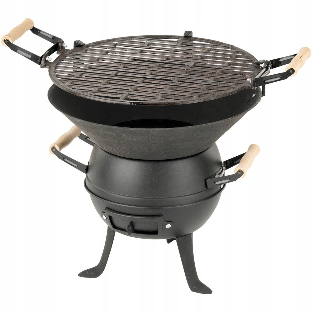 Grill Węglowy Żeliwny Valencia beczułka Activa śr. 35 cm 10300