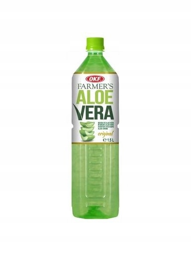 5 x Okf Nápoj s částicemi aloe Farmer`s Aloe Vera 1.5 l