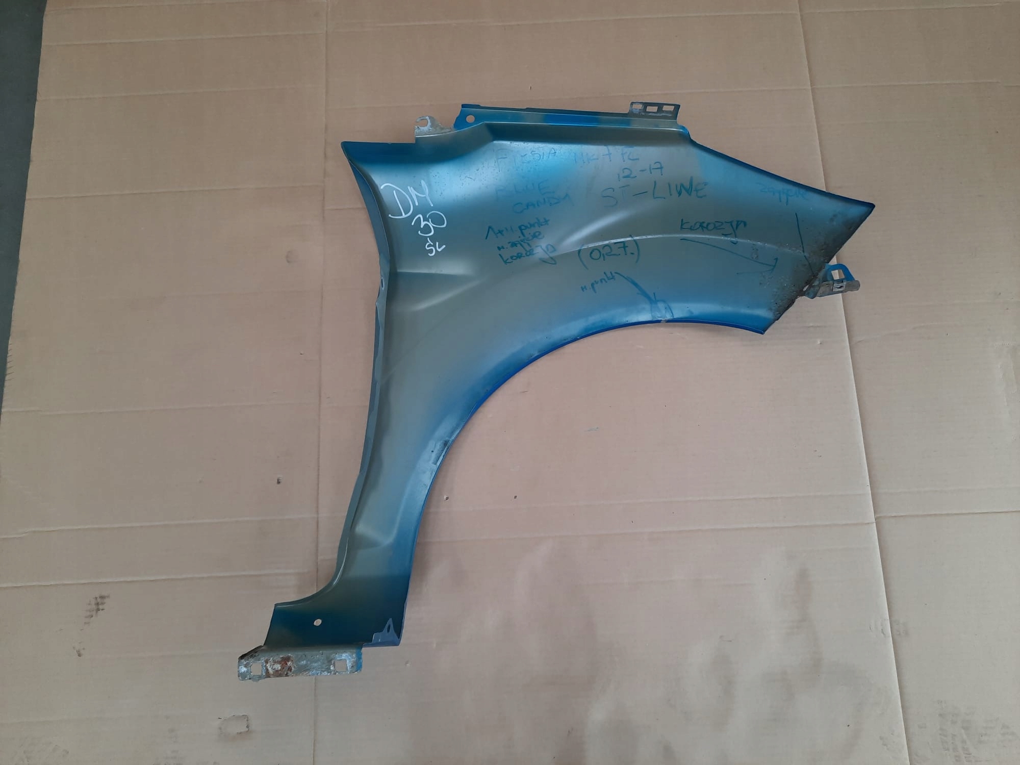 FORD FIESTA MK7 LIFT ST ST-LINE 2012-2017 fender left front CANDY BLUE