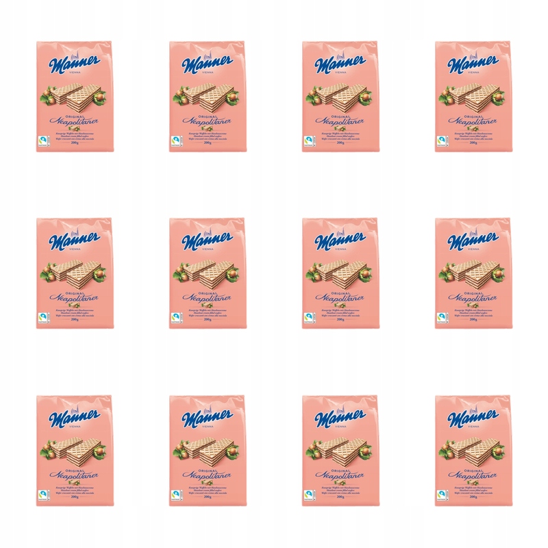 Manner vafle s lískovými oříšky 200 g X12
