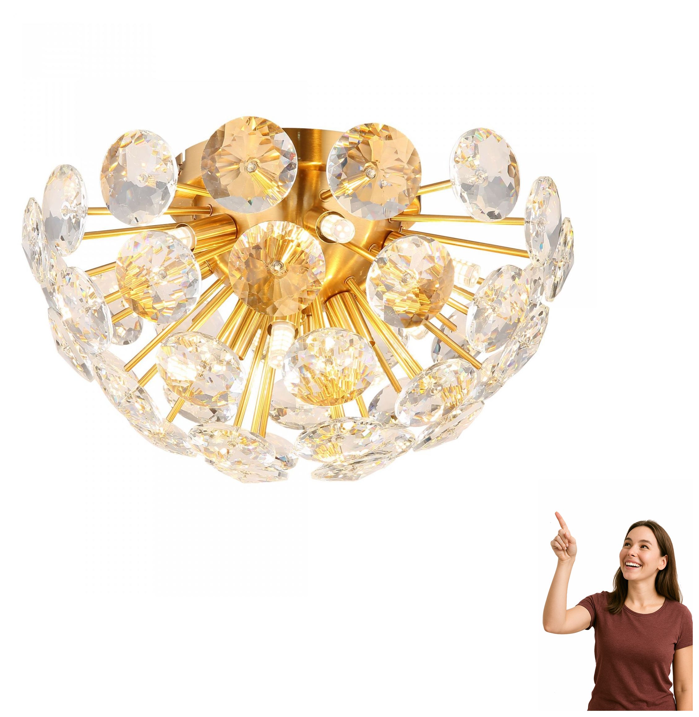 Stropná lampa Virina 16047D Globo