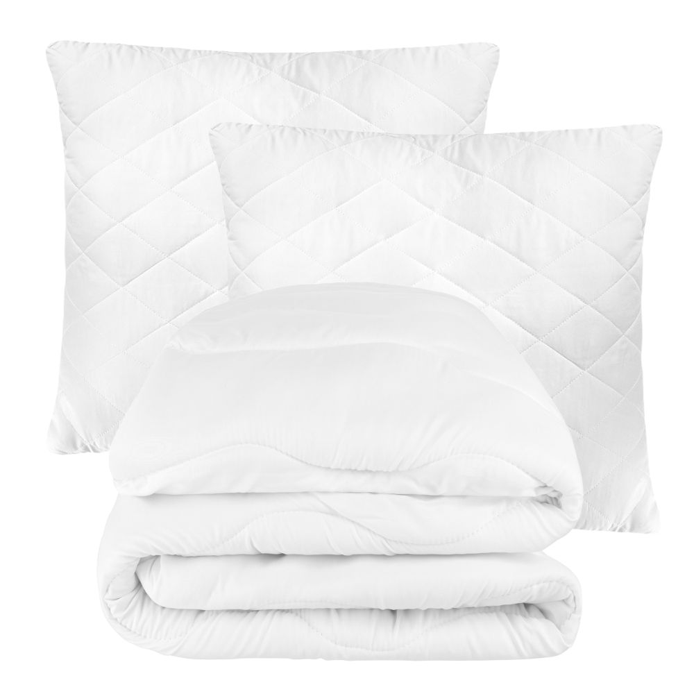 Celoroční přikrývka Antialergická přikrývka 200x220 2 polštáře 70x80 Komplet polský