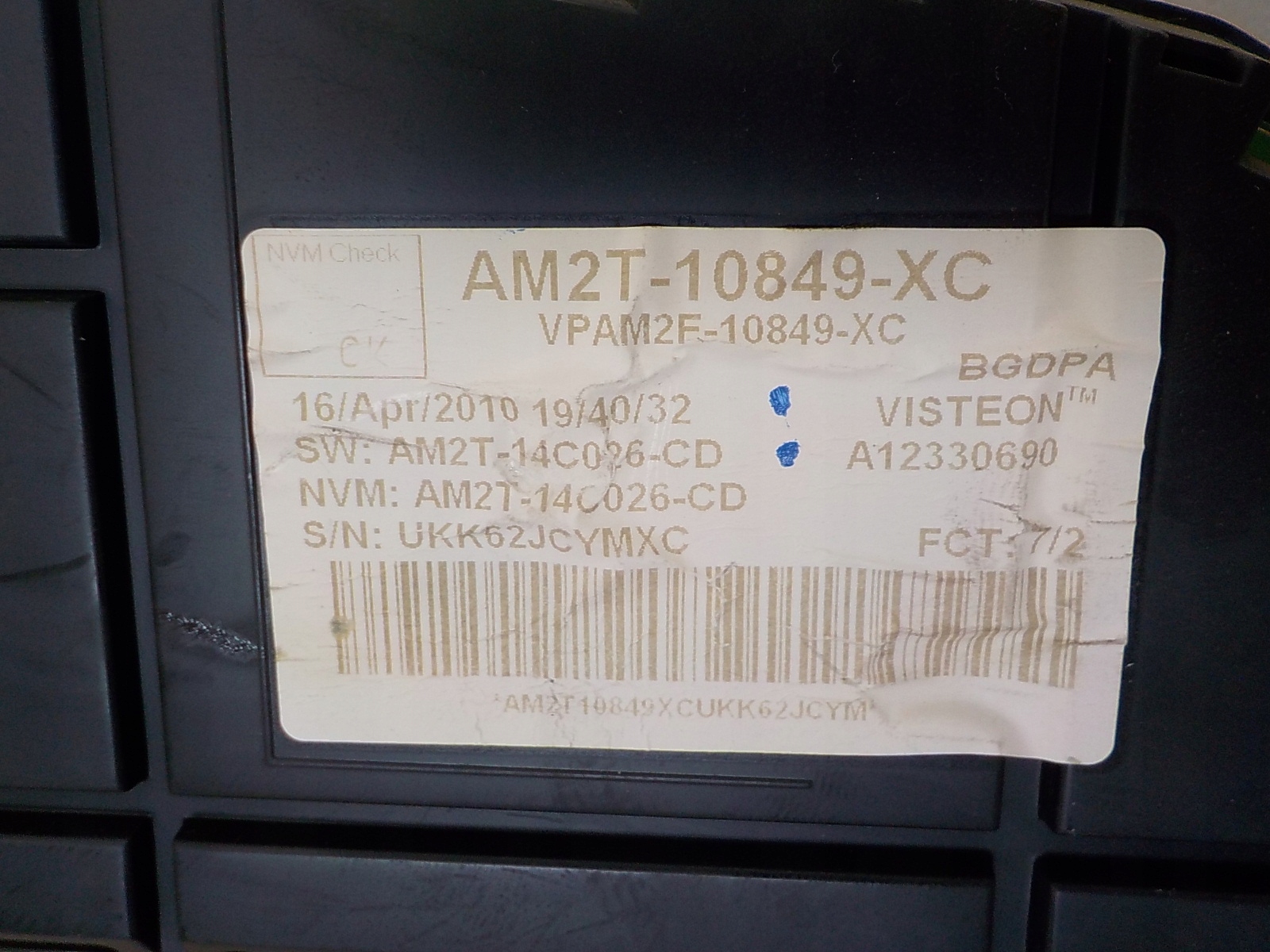 FORD MONDEO MK4 S-MAX dials CONVERS AM2T-10849-XC